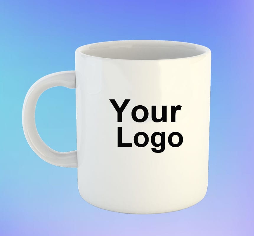 White Coffee Mug Logo