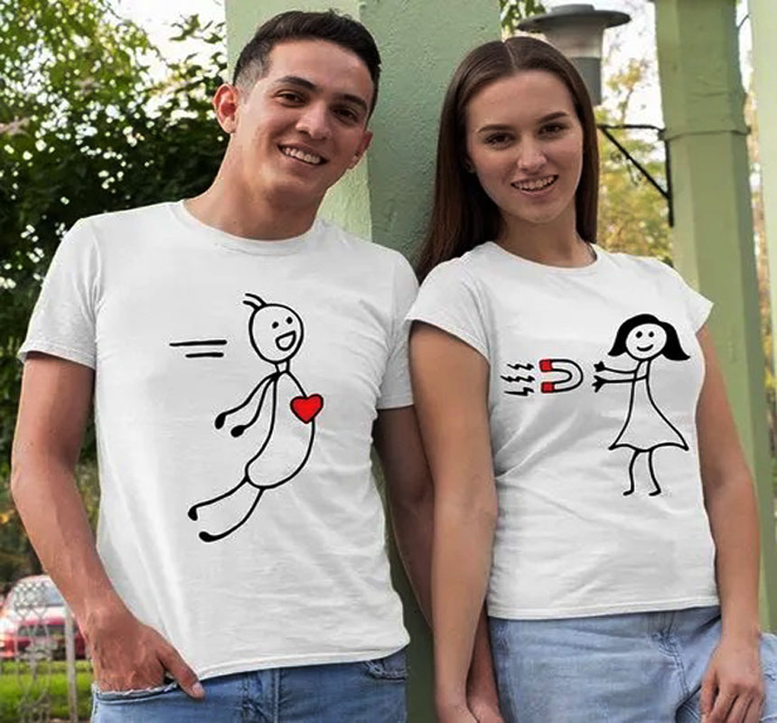  Customized My Heart Attract For you  T  - shirt