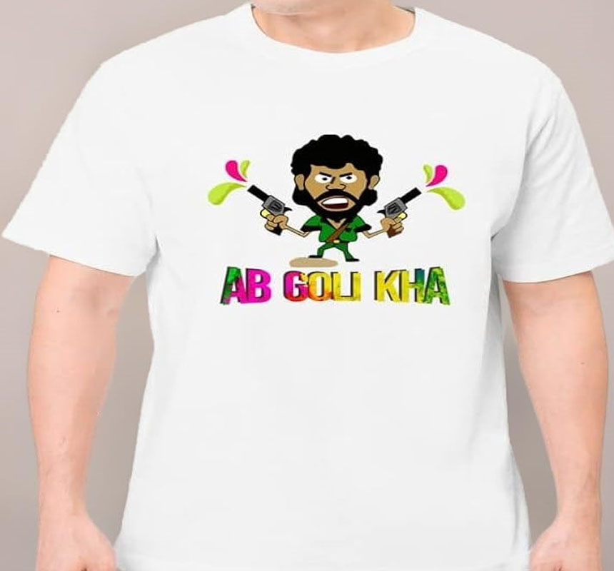 Holi T - shirt Multicolor Styles Cotton  T - shirt 