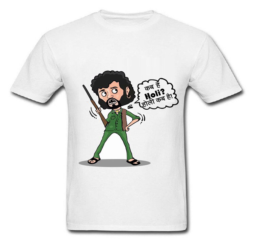 Holi T - shirt Multicolour Cotton T - shirt