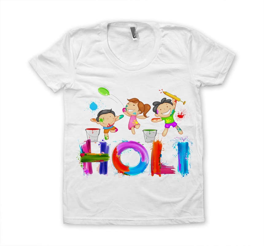 Styles Holi Round Neck Cotton T - shirt