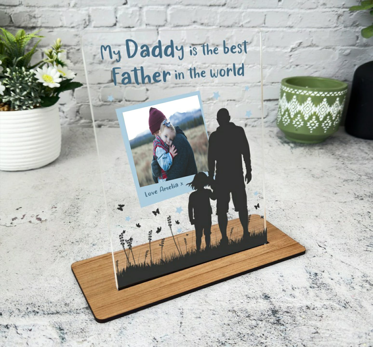 Happy Father Day Personalized Acrylic Plaque
