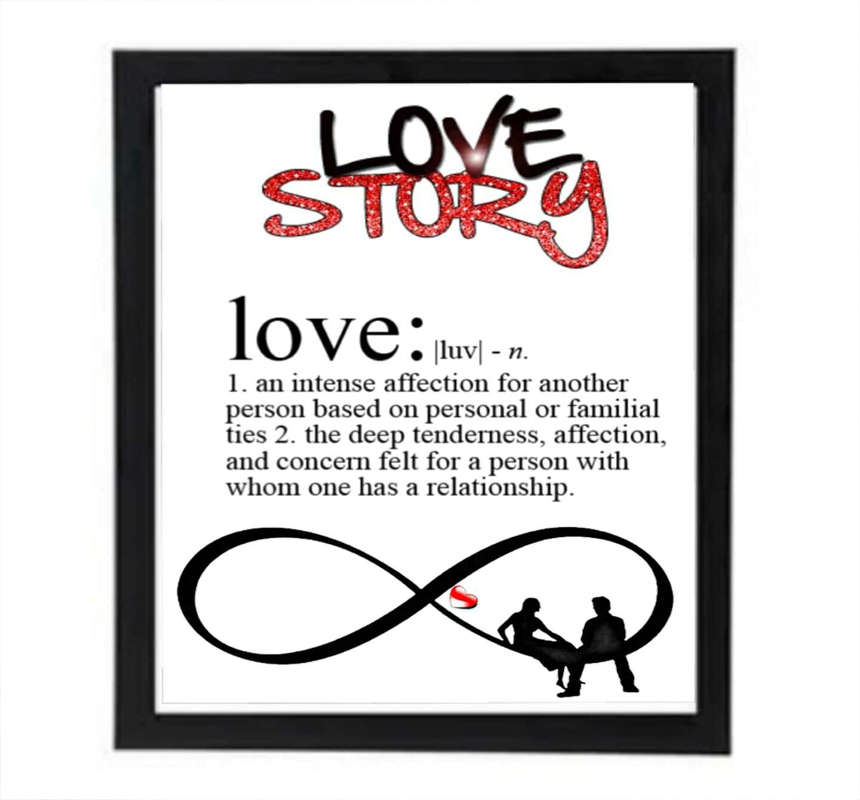 LOVE STORY FRAME WOOD PHOTO  FRAME