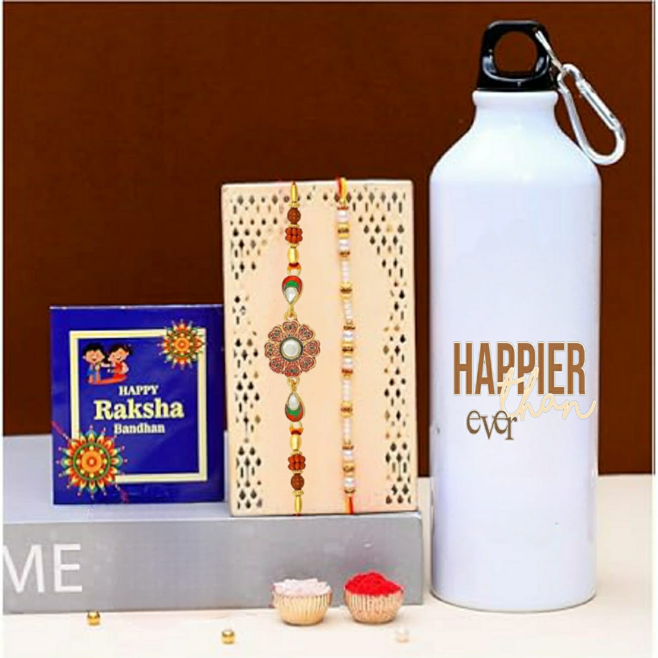 Designer Best Rakhi Gift for Brother and Bhabhi 