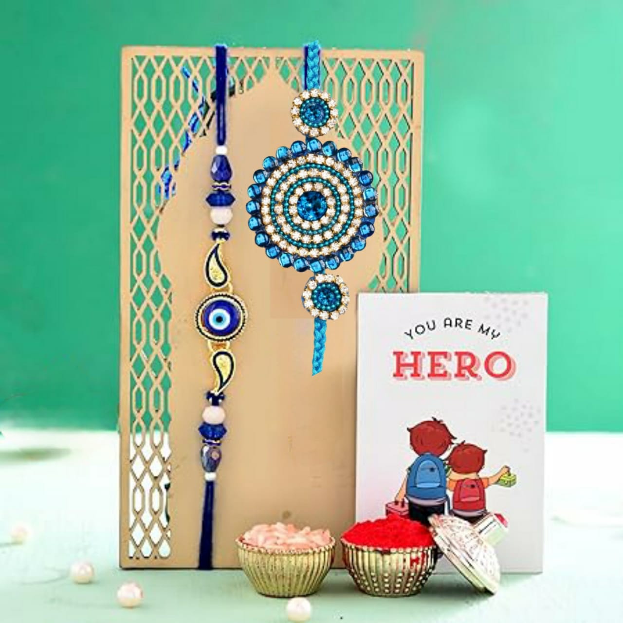 Premium Rakhi Blue Colour
