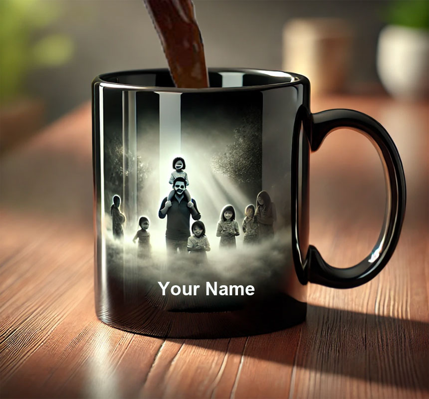 Black Magic Mug Personalized Photo