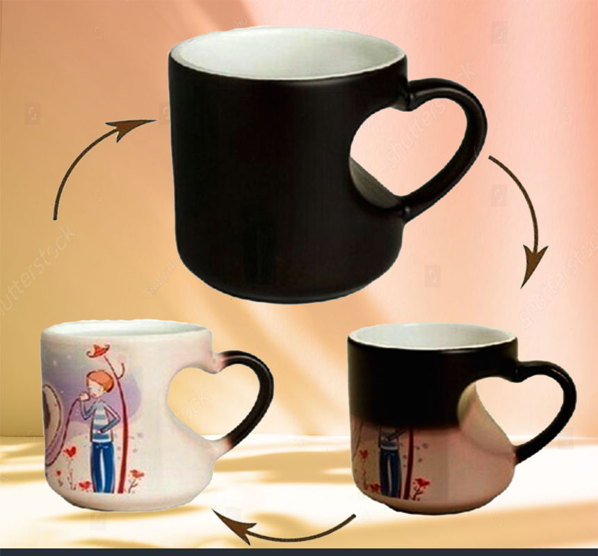 Heart Cut Magic Mug
