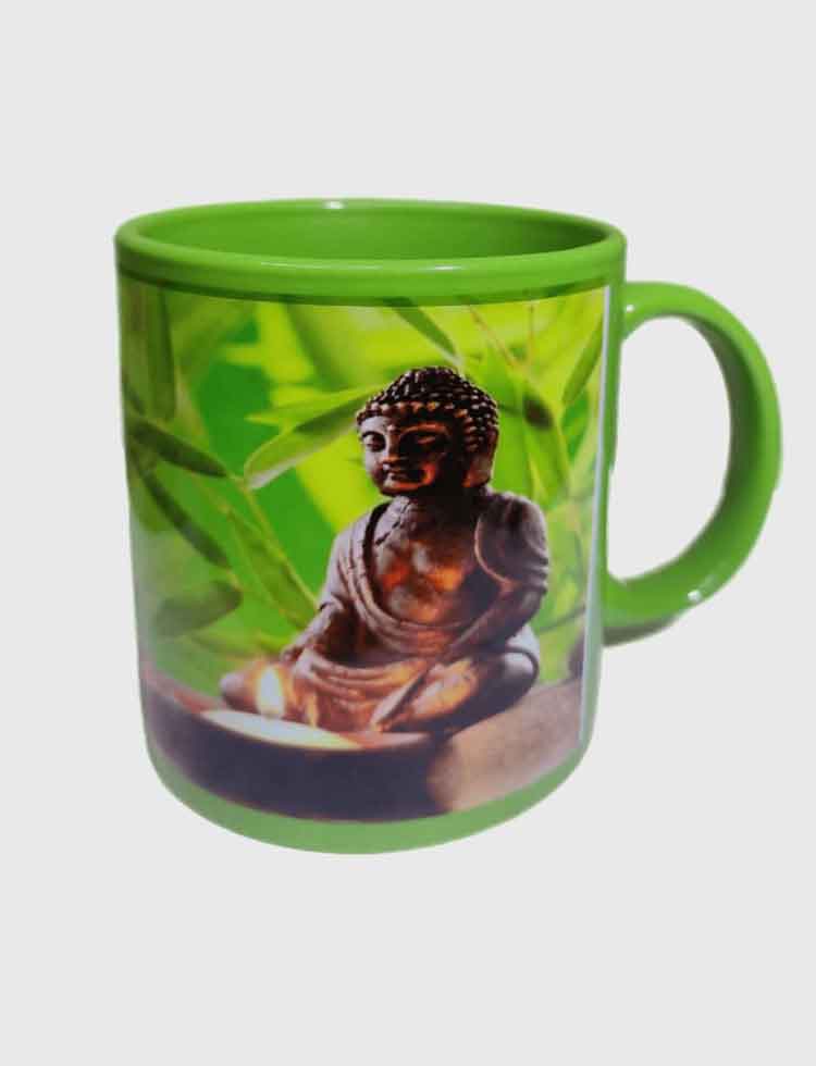 Black Patch Coffee Mug Green